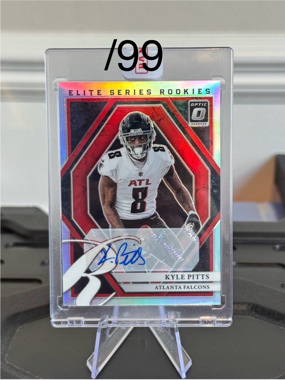 🔥 2021 Kyle Pitts Panini Donruss Optic Elite Series Rookies Autograph Prizm /99